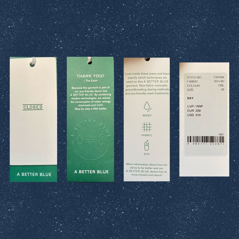 NWT ‘CLOSED’ ECO Friendly Bay Blue Straight Leg👖 - Picture 10 of 12